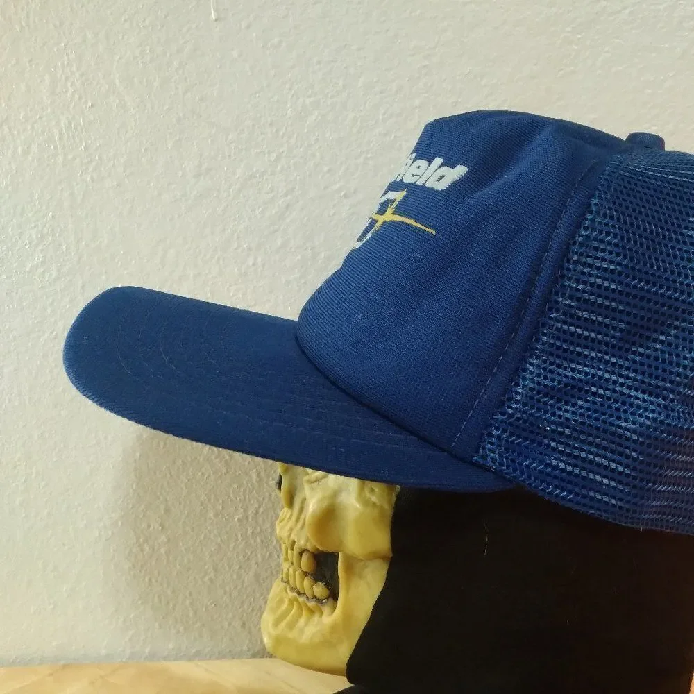 Vintage New Era Delfield 1 Snap Back Mesh Trucker Hat